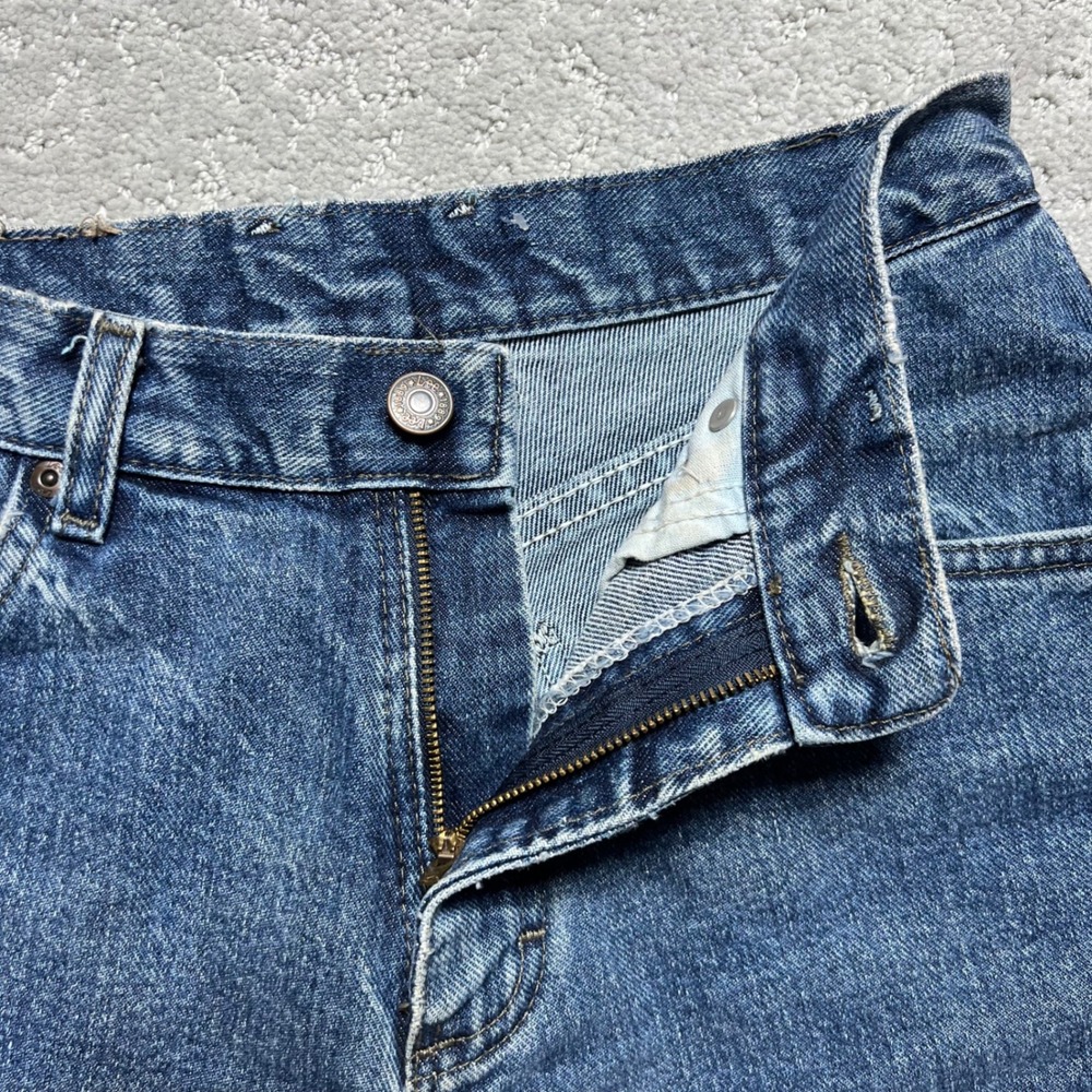 Lee Blue Denim Cutoff Jean Shorts - Picture 6 of 14